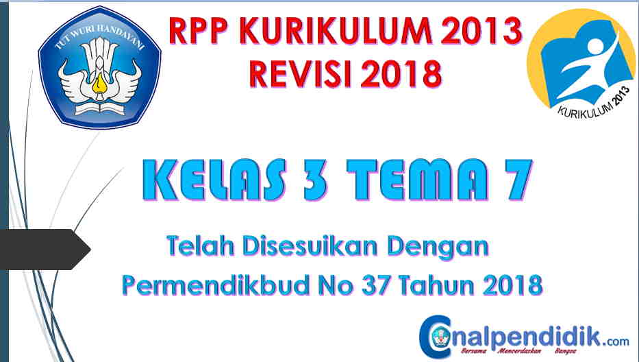 RPP Kelas 3 Semester 2 Tema 7 Kurikulum 2013 Revisi 2018