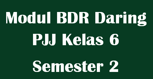 Modul BDR Daring PJJ Kelas 6 Semester 2 Tema 6,7,8 dan 9
